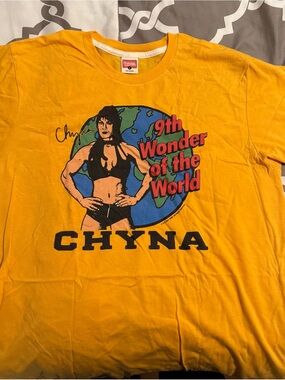 WWE Homage Yellow Chyna '9th Wonder of the World' Graphic Tee